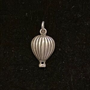 Sterling Silver Hot Air Balloon Pendant/Charm